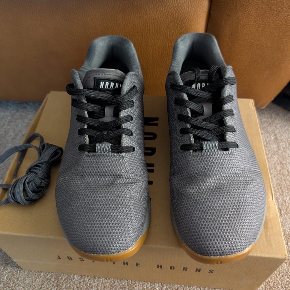 NOBULL Men's Gray Sneakers with Gum Sole